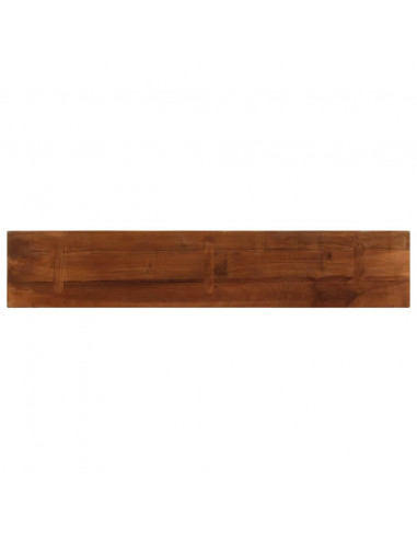 Piano Tavolo 140x20x2,5 cm Rettangolare in Massello di Recupero