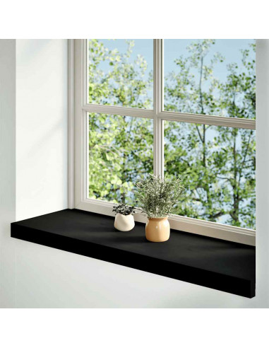 Davanzali 2 pz Marrone Scuro 80x25x2 cm Legno Massello Rovere