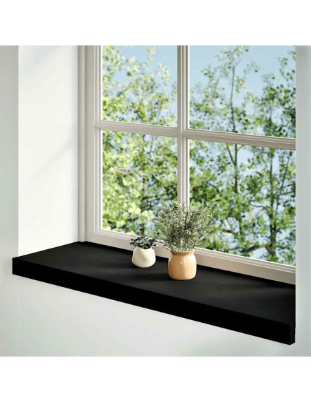 Davanzali 2 pz Marrone Scuro 80x25x2 cm Legno Massello Rovere