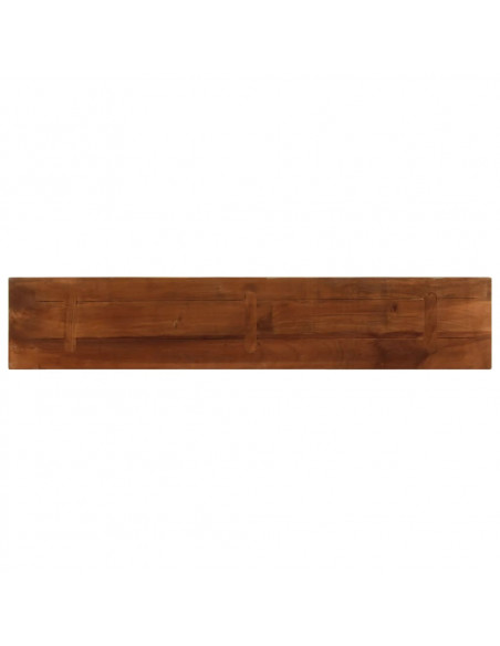 Piano Tavolo 140x20x3,8 cm Rettangolare in Massello di Recupero
