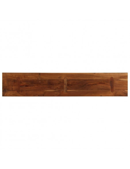 Piano Tavolo 140x30x2,5 cm Rettangolare in Massello di Recupero