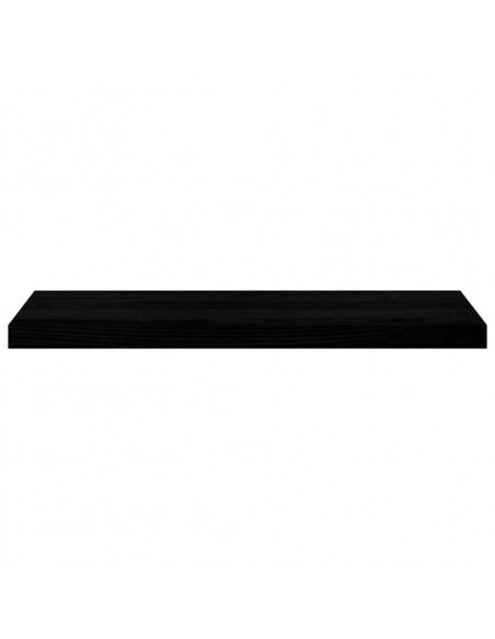 Davanzali 2 pz Marrone Scuro 80x30x2 cm Legno Massello Rovere