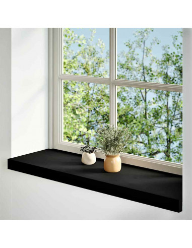 Davanzali 2 pz Marrone Scuro 90x25x2 cm Legno Massello Rovere