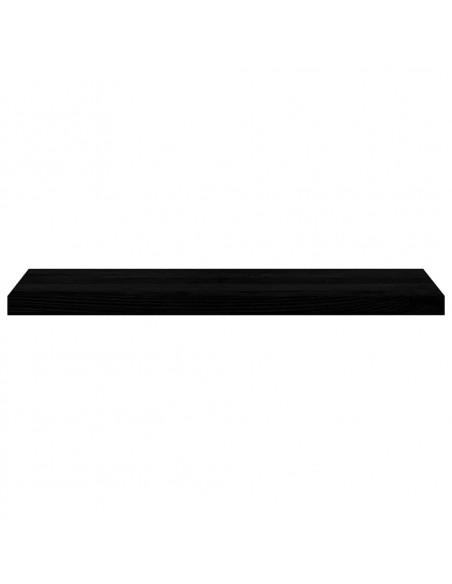 Davanzali 2 pz Marrone Scuro 90x30x2 cm Legno Massello Rovere