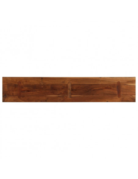 Piano Tavolo 140x40x2,5 cm Rettangolare in Massello di Recupero