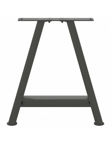 Gambe Tavolino Caffè a A 2 pz Antracite 38x(42-43)cm in Acciaio
