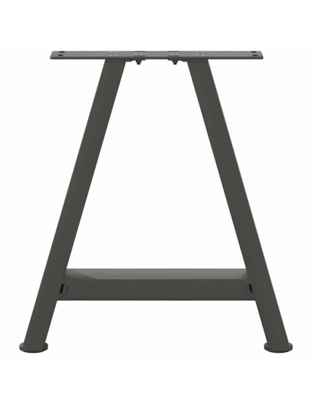 Gambe Tavolino Caffè a A 2 pz Antracite 38x(42-43)cm in Acciaio