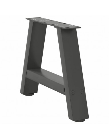 Gambe Tavolino Caffè a A 2 pz Antracite 40x(30-31)cm in Acciaio