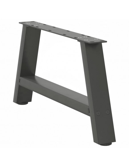 Gambe Tavolino Caffè a A 2 pz Antracite 60x(30-31)cm in Acciaio