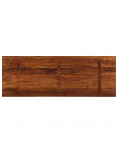 Piano Tavolo 140x60x1,5 cm Rettangolare in Massello di Recupero