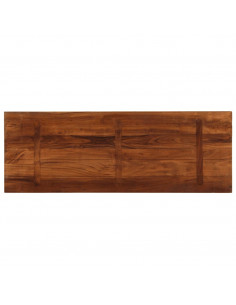 Piano Tavolo 140x60x2,5 cm Rettangolare in Massello di Recupero