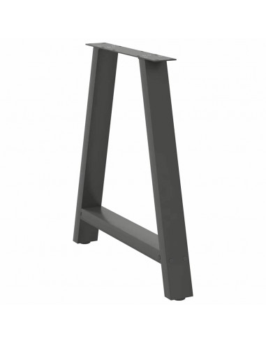Gambe Tavolo Consolle a A 2pz Antracite 20x28x(72-73)cm Acciaio