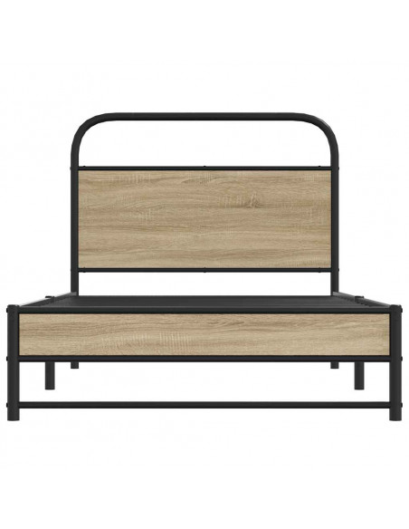 Giroletto senza Materasso Rovere Fumo 100x200 cm in Truciolato