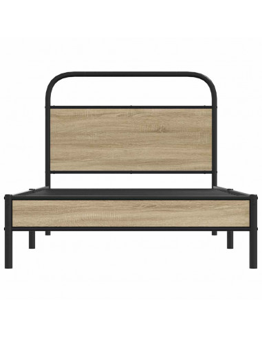 Giroletto senza Materasso Rovere Fumo 100x200 cm in Truciolato