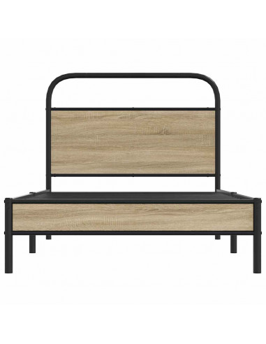 Giroletto senza Materasso Rovere Fumo 107x203 cm in Truciolato