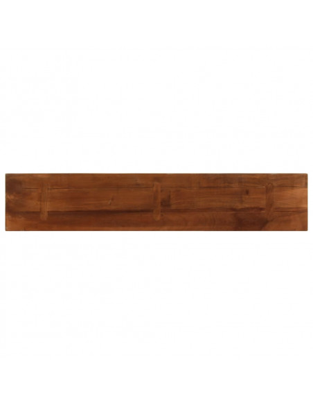 Piano Tavolo 180x20x3,8 cm Rettangolare in Massello di Recupero