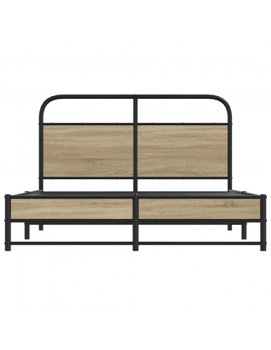 Giroletto senza Materasso Rovere Fumo 120x190 cm in Truciolato