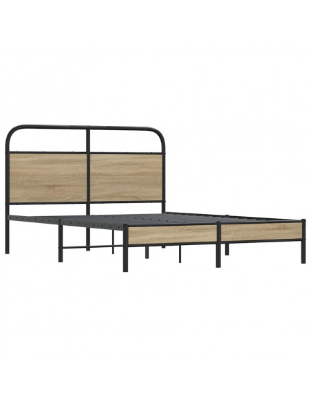 Giroletto senza Materasso Rovere Fumo 120x190 cm in Truciolato