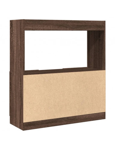 Credenza Rovere Marrone 92x33x100 cm in Legno Multistrato