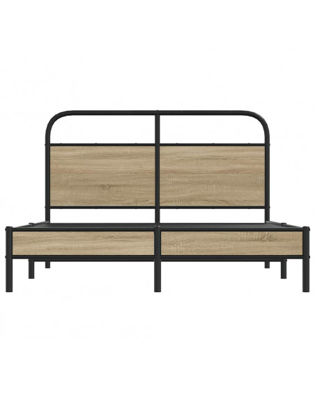 Giroletto senza Materasso Rovere Fumo 120x190 cm in Truciolato