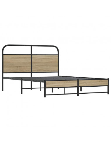 Giroletto senza Materasso Rovere Fumo 120x200 cm in Truciolato