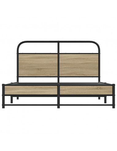 Giroletto senza Materasso Rovere Fumo 120x200 cm in Truciolato