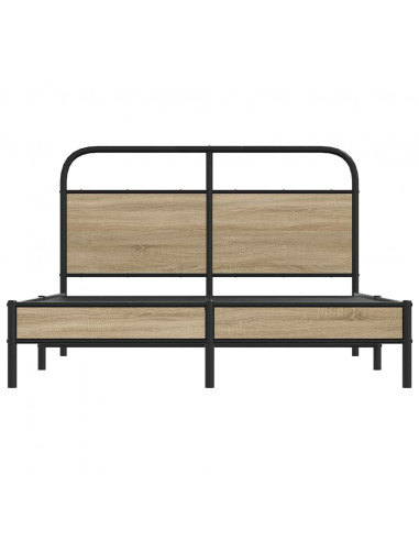 Giroletto senza Materasso Rovere Fumo 120x200 cm in Truciolato