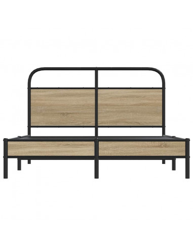 Giroletto senza Materasso Rovere Fumo 135x190 cm in Truciolato