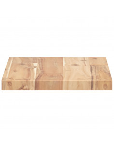 Piano Tavolo 40x20x2 cm Rettangolare Legno Massello di Acacia