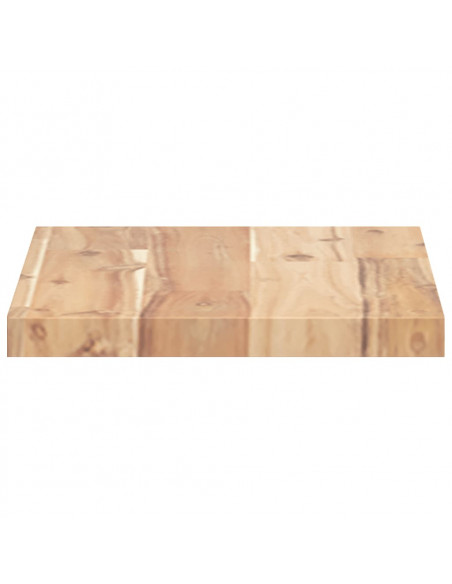 Piano Tavolo 40x20x2 cm Rettangolare Legno Massello di Acacia