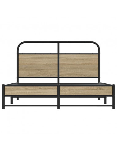 Giroletto senza Materasso Rovere Fumo 135x190 cm in Truciolato