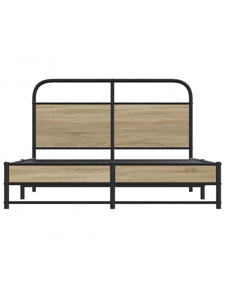Giroletto senza Materasso Rovere Fumo 135x190 cm in Truciolato