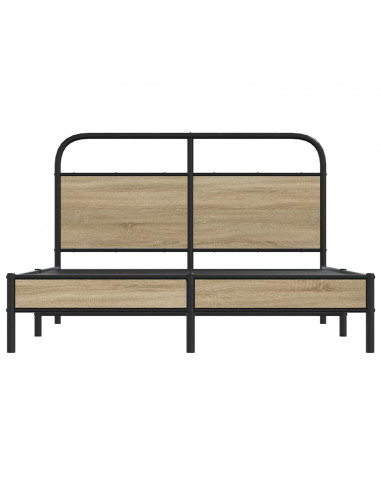 Giroletto senza Materasso Rovere Fumo 140x190 cm in Truciolato