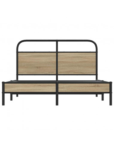 Giroletto senza Materasso Rovere Fumo 140x200 cm in Truciolato