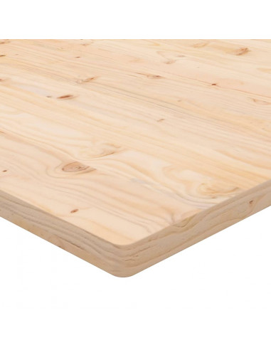 Piano Tavolo 40x40x2,5 cm in Legno Massello di Pino Quadrato