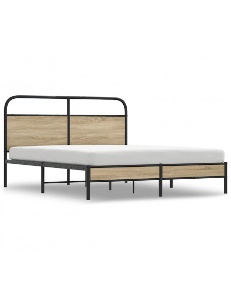 Giroletto senza Materasso Rovere Fumo 150x200 cm in Truciolato