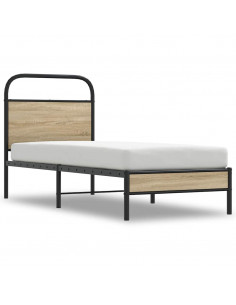 Giroletto senza Materasso Rovere Fumo 75x190 cm in Truciolato 2