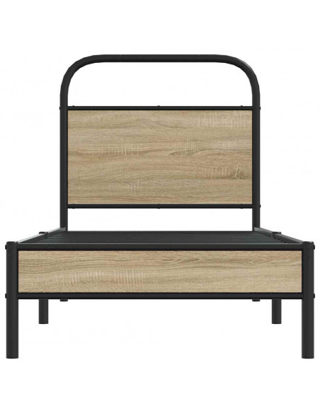 Giroletto senza Materasso Rovere Fumo 75x190 cm in Truciolato