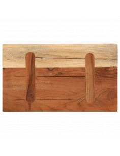 Piano Tavolo 50x40x3,8 cm Rettangolare Legno Massello Acacia