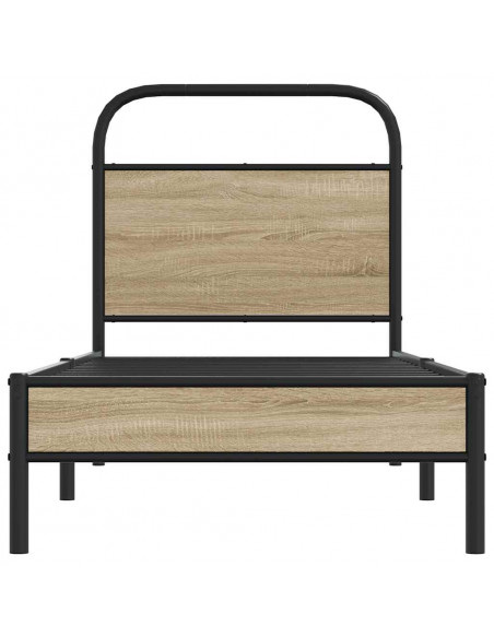 Giroletto senza Materasso Rovere Fumo 80x200 cm in Truciolato