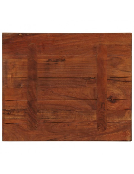 Piano Tavolo 60x50x3,8 cm Rettangolare in Massello di Recupero