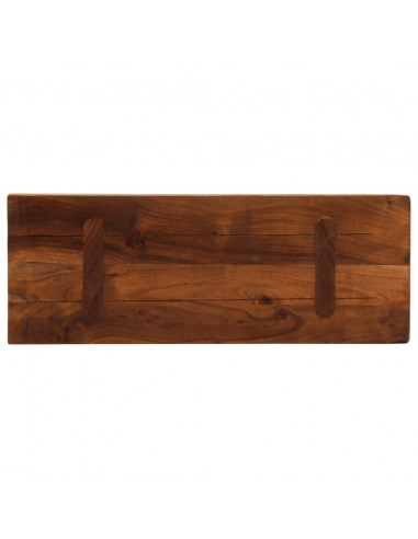Piano Tavolo 70x20x2,5 cm Rettangolare in Massello di Recupero