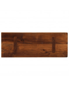 Piano Tavolo 70x40x3,8 cm Rettangolare in Massello di Recupero