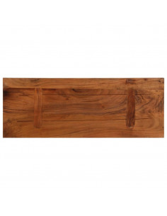 Piano Tavolo 80x20x2,5 cm Rettangolare in Massello di Recupero