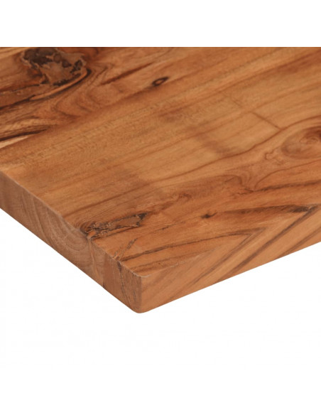 Piano Tavolo 80x30x3,8 cm Rettangolare Legno Massello Acacia