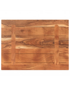 Piano Tavolo 80x70x2,5 cm Rettangolare Legno Massello Acacia