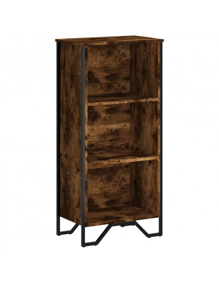 Libreria Rovere Fumo 50x31x106 cm in Legno Multistrato