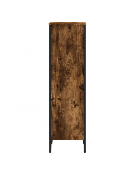 Libreria Rovere Fumo 50x31x106 cm in Legno Multistrato