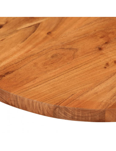 Piano Tavolo 90x40x3,8 cm Ovale in Legno Massello di Acacia