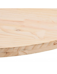 Piano Tavolo 90x45x2,5 cm in Legno Massello di Pino Ovale